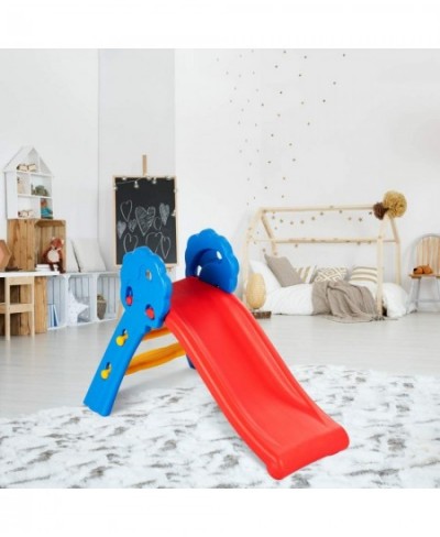 2-in-1 Children Slide Play Slide Freestanding Kids Slides with Ladder Indoor Outdoor Children Toy Toddler Climber and Slide P...