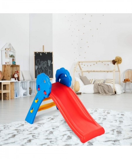 2-in-1 Children Slide Play Slide Freestanding Kids Slides with Ladder Indoor Outdoor Children Toy Toddler Climber and Slide P...