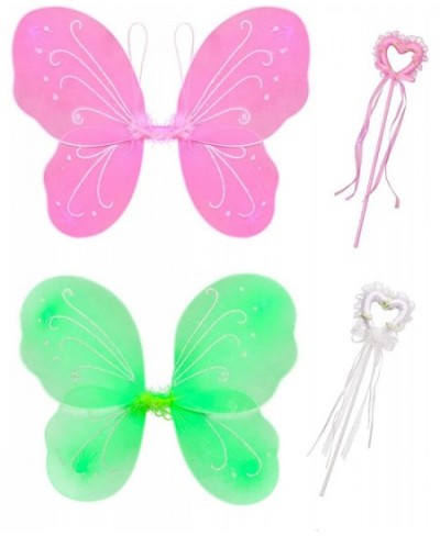 Girls Butterfly Fairy Wings Kids Fairy Costume Cute Angel Wings Dress Up Accessories for Halloween Cosplay Birthday Favors $2...