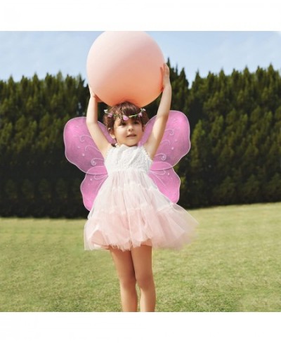 Girls Butterfly Fairy Wings Kids Fairy Costume Cute Angel Wings Dress Up Accessories for Halloween Cosplay Birthday Favors $2...