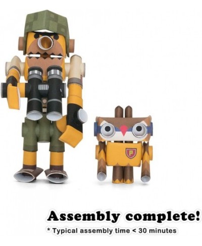 Teddy & Hoot Park Ranger Duo - Japanese 3D Paper Puzzle DIY Robot kit for Kids and Origami Kit for Adults $26.94 - Craft Kits