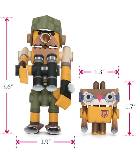 Teddy & Hoot Park Ranger Duo - Japanese 3D Paper Puzzle DIY Robot kit for Kids and Origami Kit for Adults $26.94 - Craft Kits