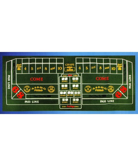 Las Vegas Craps Table Felt Layout $80.37 - Casino Equipment