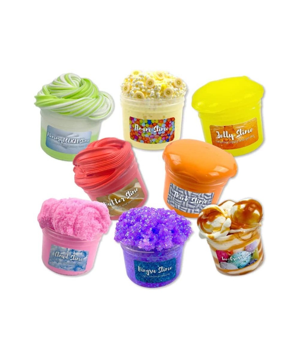 Slime Texture Sampler Pack (8 x 2.5oz) - Variety Textured Slime - Handmade in USA - Dope Slimes $80.07 - Slime & Putty Toys