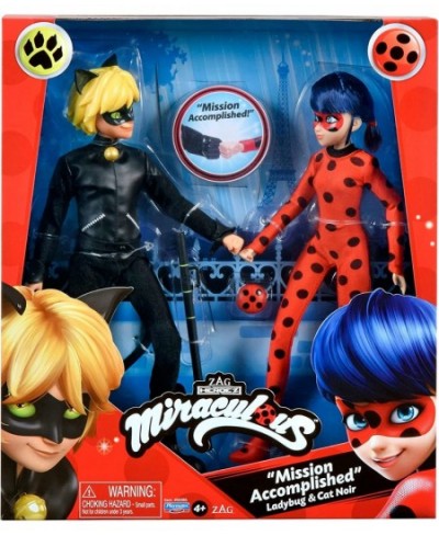 Ladybug Mission Accomplished Ladybug & Cat Noir 2-Pack Dolls by Playmates Toys $31.37 - Dolls