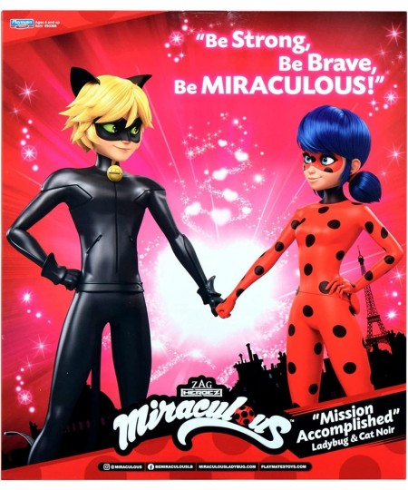 Ladybug Mission Accomplished Ladybug & Cat Noir 2-Pack Dolls by Playmates Toys $31.37 - Dolls