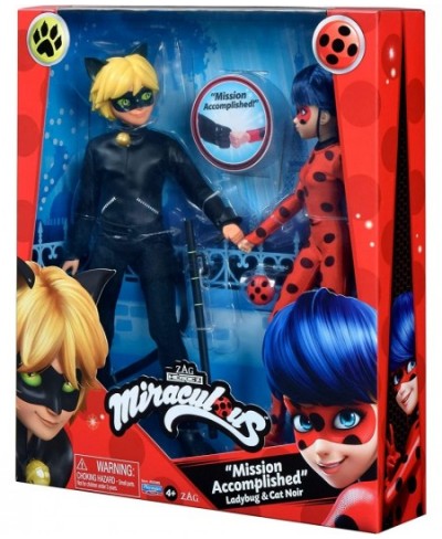 Ladybug Mission Accomplished Ladybug & Cat Noir 2-Pack Dolls by Playmates Toys $31.37 - Dolls