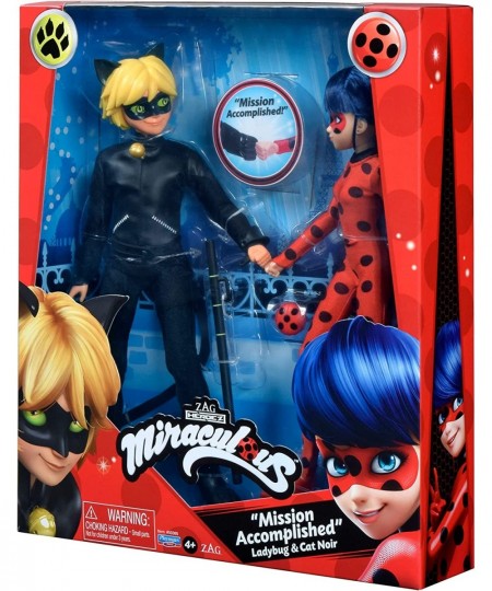 Ladybug Mission Accomplished Ladybug & Cat Noir 2-Pack Dolls by Playmates Toys $31.37 - Dolls