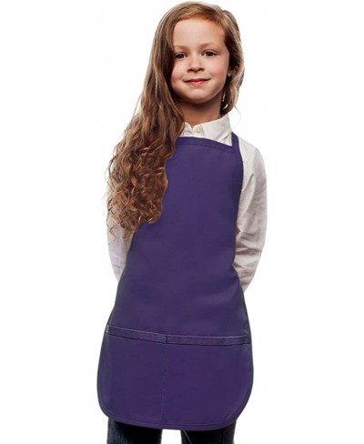 Purple Toddler Art Smock Apron Regular Poly/Cotton Twill Fabric $24.36 - Kids' Costumes