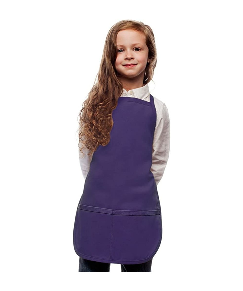 Purple Toddler Art Smock Apron Regular Poly/Cotton Twill Fabric $24.36 - Kids' Costumes