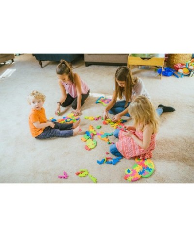 Foam Floor Puzzle Toy | Foam Floor Mat Puzzle | Toddler Puzzle | Kid Puzzles Age 3 | Reversible Letters on one Side Numbers o...