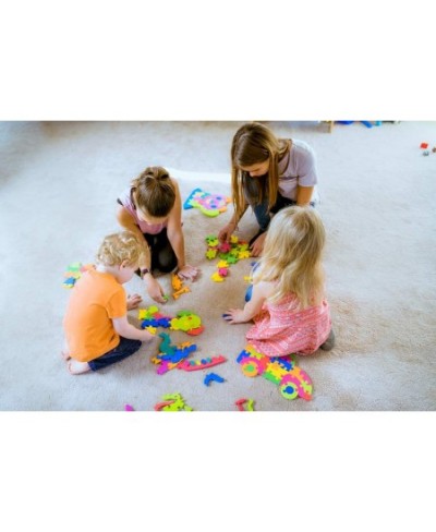 Foam Floor Puzzle Toy | Foam Floor Mat Puzzle | Toddler Puzzle | Kid Puzzles Age 3 | Reversible Letters on one Side Numbers o...