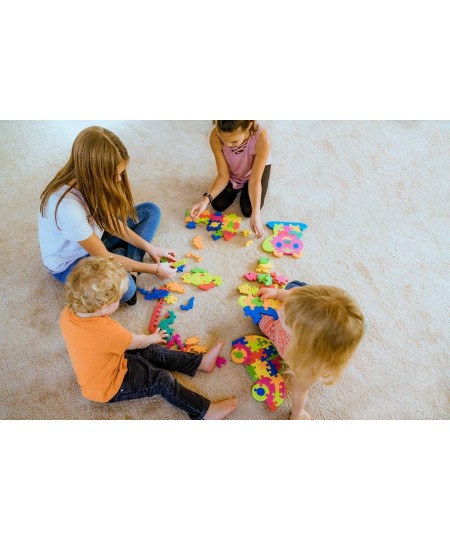 Foam Floor Puzzle Toy | Foam Floor Mat Puzzle | Toddler Puzzle | Kid Puzzles Age 3 | Reversible Letters on one Side Numbers o...