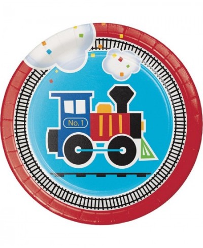 All Aboard Train Dessert Plates 24 ct $21.81 - Kids' Party Tableware