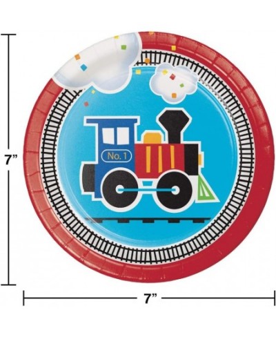 All Aboard Train Dessert Plates 24 ct $21.81 - Kids' Party Tableware