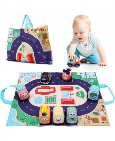 Best Toys for 1 Year Old Boy 7 PCS Baby Toy Cars with Play Mat/Storage Bag Push and Go Friction Powered Vehicles Early Educat...