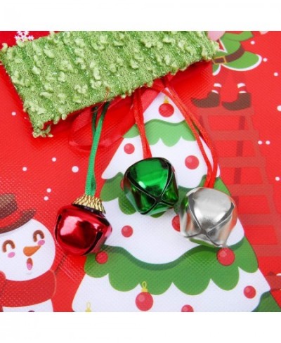 36 Pack Christmas Bell Necklaces Holiday Jingle Bell Necklaces Toys with Safety Connect Catch Ribbons for Christmas Favor (Go...