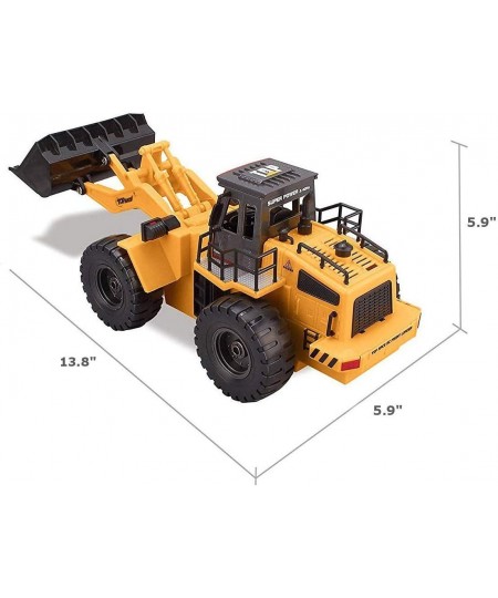 6 Channel Full Functional Front Loader RC Remote Control Construction Toy Tractor with Lights & Sounds 2.4Ghz (TR-113G) $73.6...