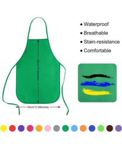 16 Pack Kids Art Aprons Children Painting Aprons Art Smocks Bulk for Craft Home Kitchen Classroom $24.72 - Kids' Drawing & Wr...