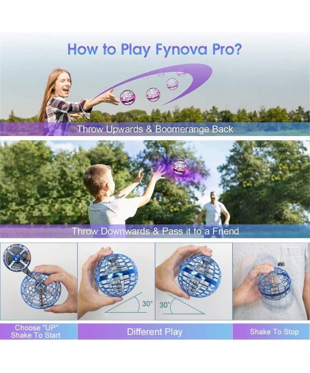 Flying Orb Ball Toys for Kids - Spinner Drone (2022 Upgraded) Outdoor and Indoor Kids Toys Magic Hover Ball Gifts for Boys Gi...