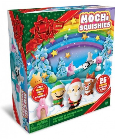 26 Pcs Christmas Mochi Squishy Toys Including 23 Cute Mochi Animal Squishies and 3 Big Xmas Slow-Rising Squishy Toy for Kids ...