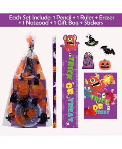 200PCS Halloween Party Favors for Kids Stationery Set 30 PACK Assorted Halloween Goodie Bag Fillers Bulk Halloween Treats Bag...