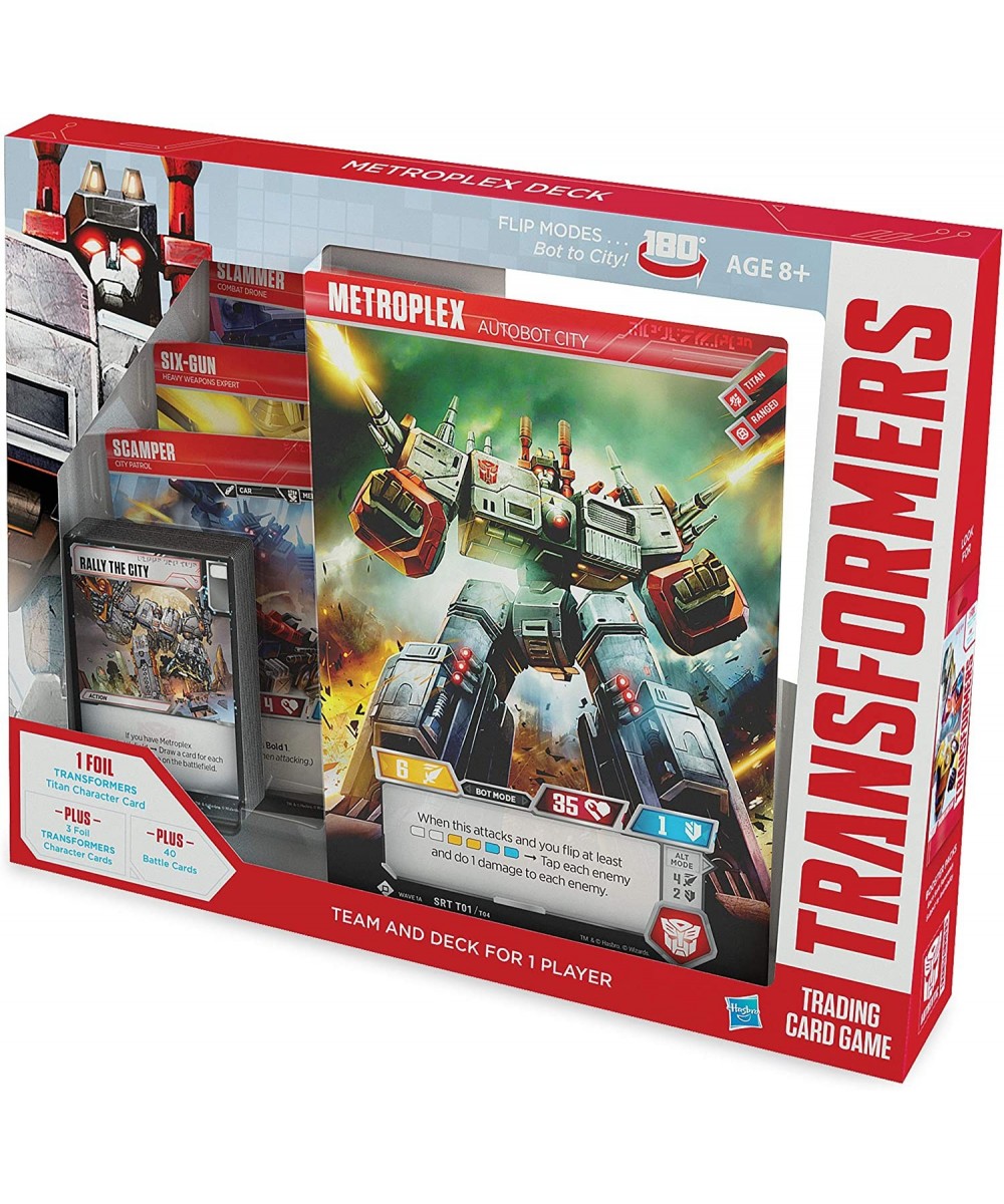 Metroplex Deck | Foil Titan-Sized Character Card | 44 Cards Incl. Scamper Six Gun Slammer $16.25 - Card Games