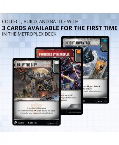 Metroplex Deck | Foil Titan-Sized Character Card | 44 Cards Incl. Scamper Six Gun Slammer $16.25 - Card Games