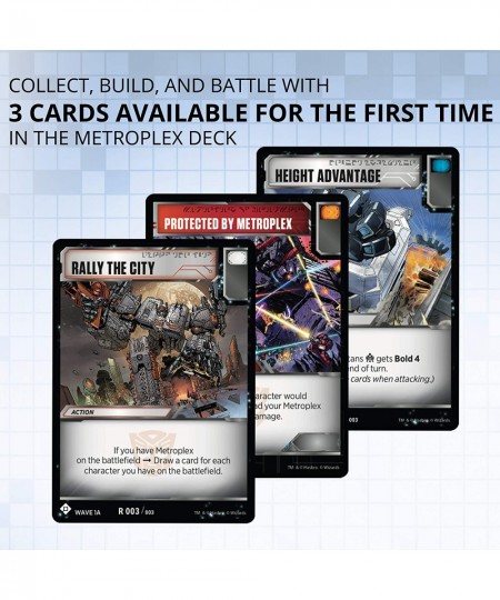 Metroplex Deck | Foil Titan-Sized Character Card | 44 Cards Incl. Scamper Six Gun Slammer $16.25 - Card Games