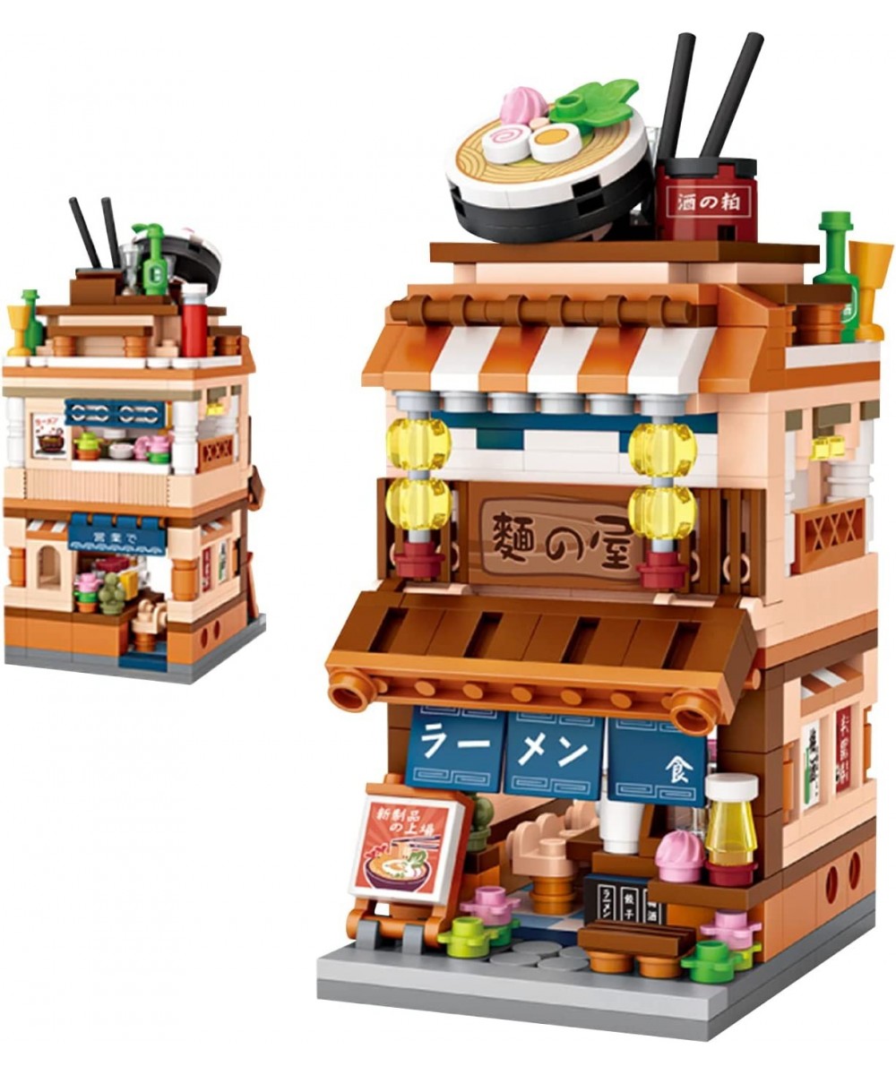 Japanese Street View Ramen Shop 412PCS Mini Building Blocks Model Mini Shop Bricks Set Creative Thinking DIY Toy for Kids Boy...