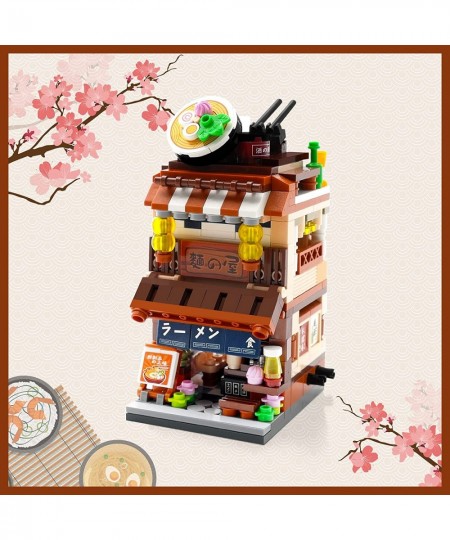 Japanese Street View Ramen Shop 412PCS Mini Building Blocks Model Mini Shop Bricks Set Creative Thinking DIY Toy for Kids Boy...