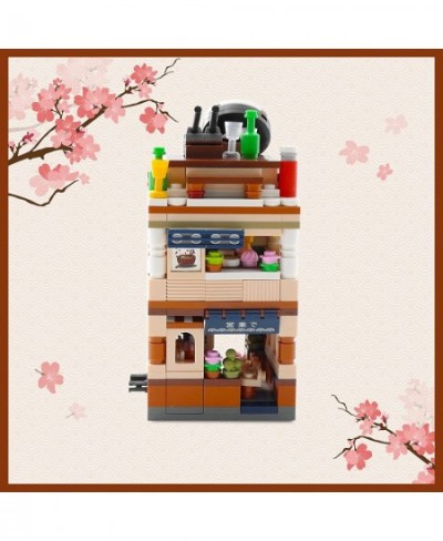 Japanese Street View Ramen Shop 412PCS Mini Building Blocks Model Mini Shop Bricks Set Creative Thinking DIY Toy for Kids Boy...