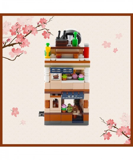 Japanese Street View Ramen Shop 412PCS Mini Building Blocks Model Mini Shop Bricks Set Creative Thinking DIY Toy for Kids Boy...