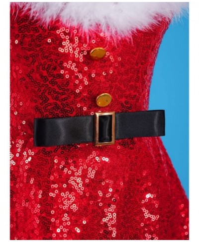 Big Girls Christmas Outfit Sequins Figure Ice Roller Skating Ballet Dance Leotard Dress with Hat Arm Sleeves $24.96 - Kids' C...