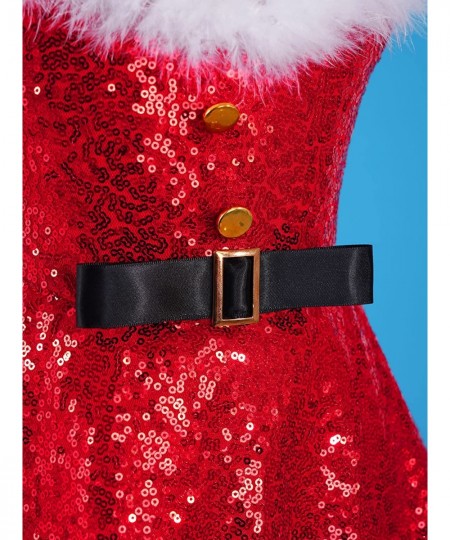 Big Girls Christmas Outfit Sequins Figure Ice Roller Skating Ballet Dance Leotard Dress with Hat Arm Sleeves $24.96 - Kids' C...