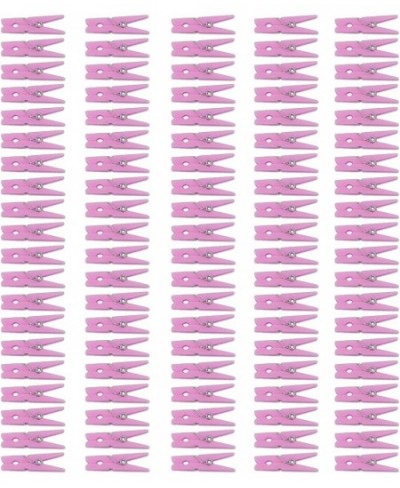 Mini Pink Clothespins | 100 Pack 1.25" Inch Clothes Pins Plastic Baby Shower Favors | Party Game Scatter Decorations | DIY Ba...