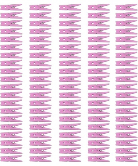 Mini Pink Clothespins | 100 Pack 1.25" Inch Clothes Pins Plastic Baby Shower Favors | Party Game Scatter Decorations | DIY Ba...