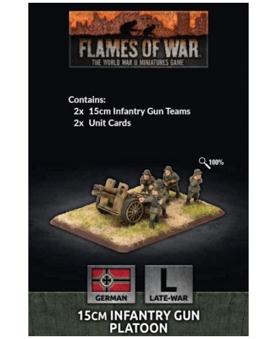 Flames of War: Late War: German: 15cm Infantry Gun Platoon (GE570) $40.32 - Game Accessories