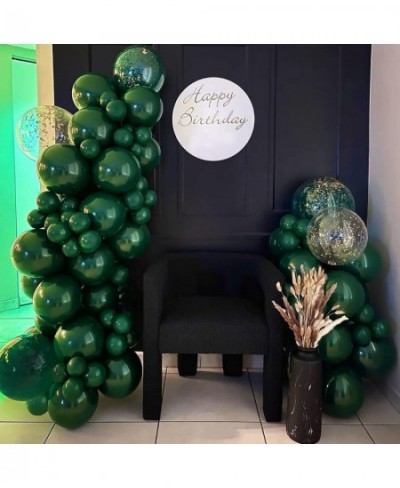 Dark Green Balloons 80 Pack Hunter Green Balloons Different Sizes 5/12/18 Inch Green Balloon Garland for Animal Theme Bridal ...