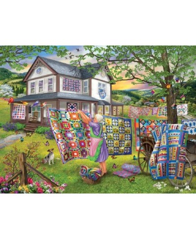 Grandma's Quilts 500 pc Jigsaw Puzzle - SUNSOUT INC $32.16 - Jigsaw Puzzles