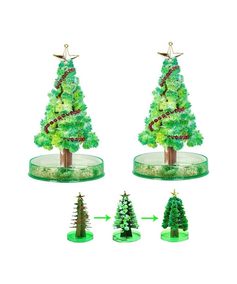 Magic Growing Crystal Christmas Tree Kids DIY Felt Magic Growing Xmas Ornaments Presents Kit for Kids Funny Educational and P...