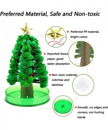 Magic Growing Crystal Christmas Tree Kids DIY Felt Magic Growing Xmas Ornaments Presents Kit for Kids Funny Educational and P...