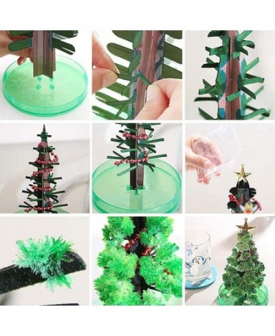 Magic Growing Crystal Christmas Tree Kids DIY Felt Magic Growing Xmas Ornaments Presents Kit for Kids Funny Educational and P...