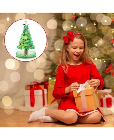 Magic Growing Crystal Christmas Tree Kids DIY Felt Magic Growing Xmas Ornaments Presents Kit for Kids Funny Educational and P...