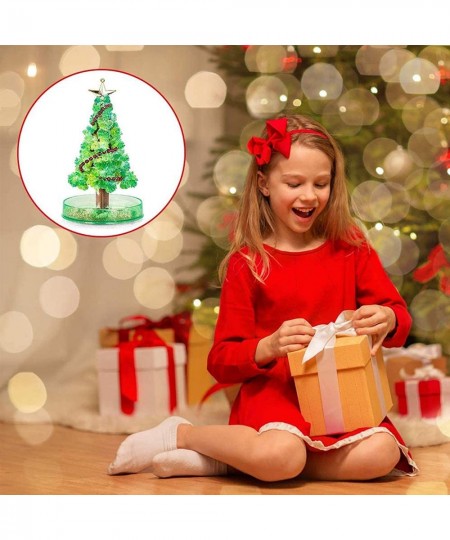 Magic Growing Crystal Christmas Tree Kids DIY Felt Magic Growing Xmas Ornaments Presents Kit for Kids Funny Educational and P...