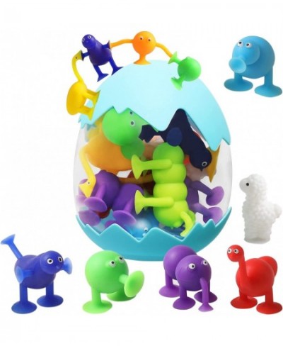 Suction Toys 12 Pcs Suction Cup Toys Kids Bath Toys Sensory Toys for 3 4 5 6 7 Year Old Boys Girls Sucker Toys Stress Release...