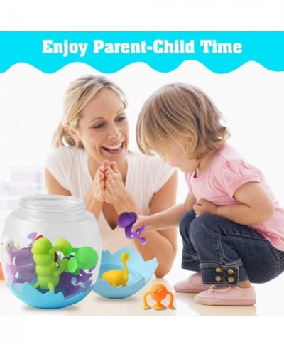 Suction Toys 12 Pcs Suction Cup Toys Kids Bath Toys Sensory Toys for 3 4 5 6 7 Year Old Boys Girls Sucker Toys Stress Release...