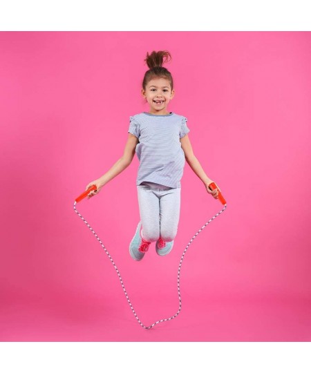 84 Inch Nylon Ropes for Kids - Pack of 12 - Durable Jump Ropes with Plastic Handles - Healthy Indoor and Outdoor Skipping Act...