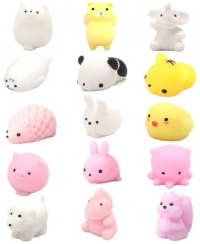 15 Pcs Mochi Squishes Mini Kawaii Animal Squeeze Soft Great Stress Reliever Fidget Sensory for Adults Christmas Party Favors ...