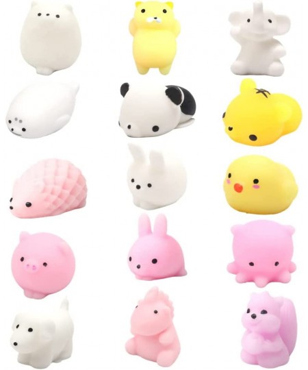 15 Pcs Mochi Squishes Mini Kawaii Animal Squeeze Soft Great Stress Reliever Fidget Sensory for Adults Christmas Party Favors ...